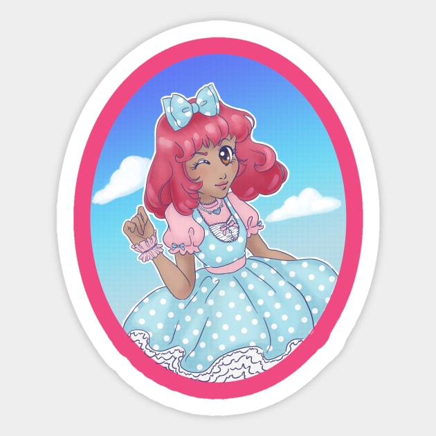 Carefree Sweet Lolita Sticker by Kittykaya